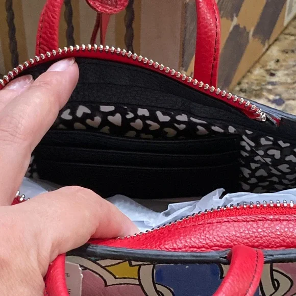 Brighton Multicolor Heart Petite Crossbody Bag with Chain Strap - Picture 13 of 15